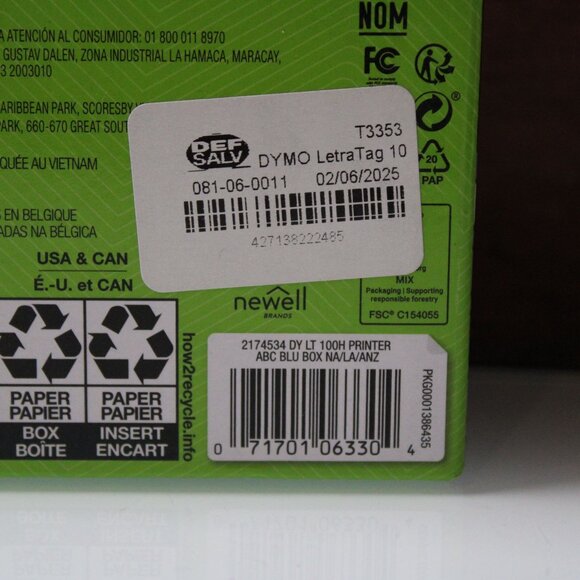 DYMO LetraTag 100H Label Maker Handheld Portable Label Printer LT-100H - Picture 5 of 11